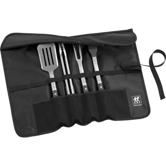 Zwilling BBQ+ set utensili griglia 5 pezzi nero acciaio
