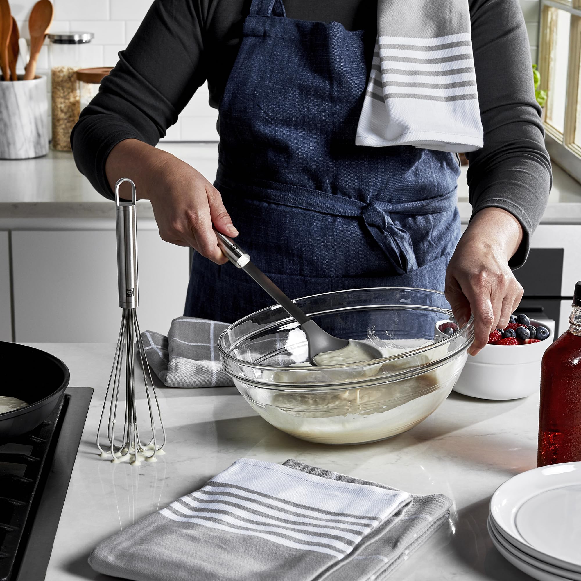 Zwilling Pro Cucchiaio Silicone Acciaio Inox per Insalata