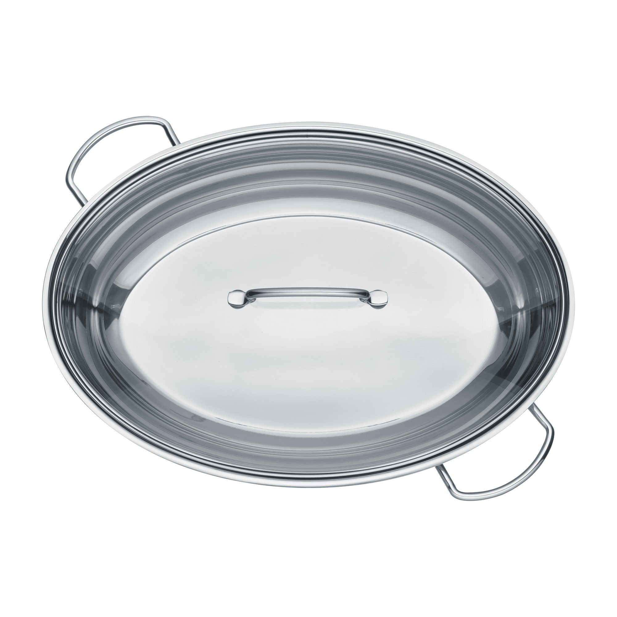Berndes Bräter Rostiera Ovale 38 cm 7,7 L con Coperchio