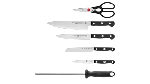 Zwilling Gourmet Set Coltelli 7 Pezzi con Ceppo Inox