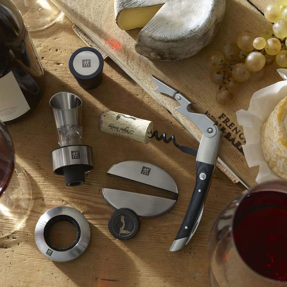 Zwilling Sommelier set vino 4 pezzi 39500-054 acciaio nero