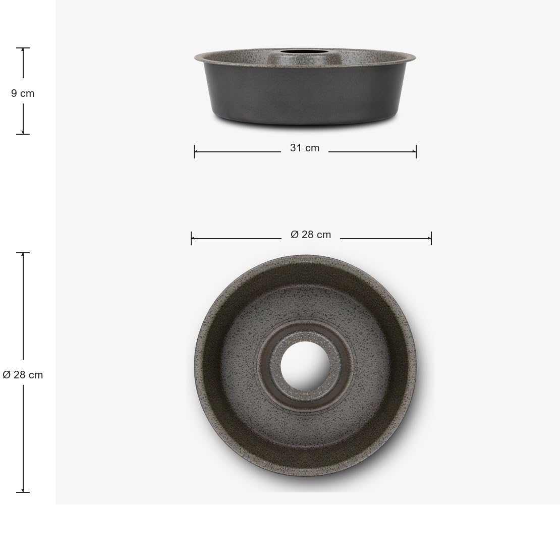 Mamù Happy Stone Stampo Ciambella 28 cm Antiaderente
