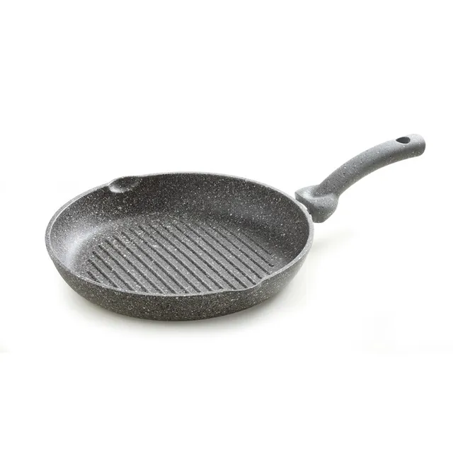 Accademia Mugnano Cuore di Pietra bistecchiera tonda 28 cm pietra