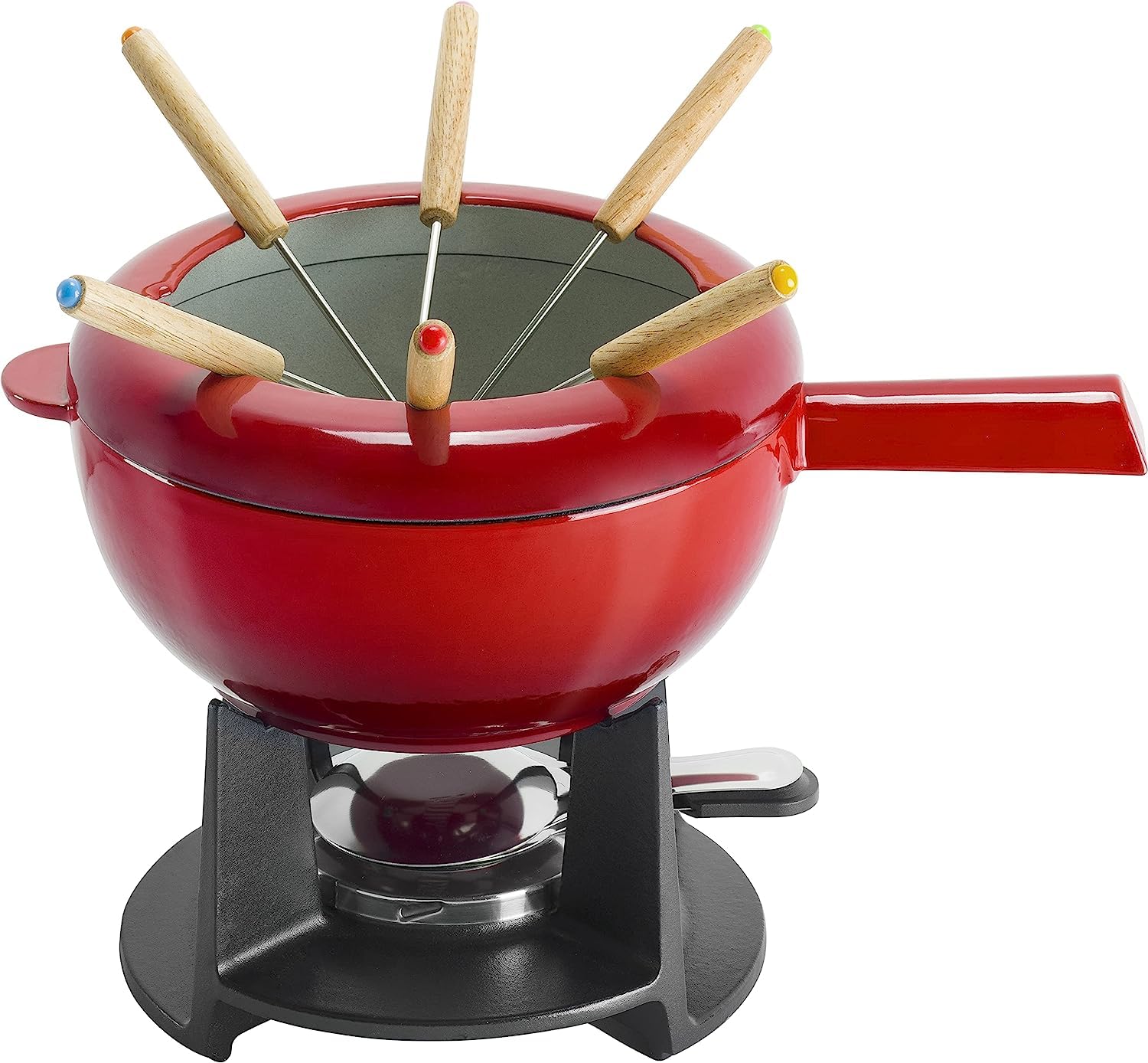 ZWILLING set fonduta ghisa rossa 1,9 L 6 persone