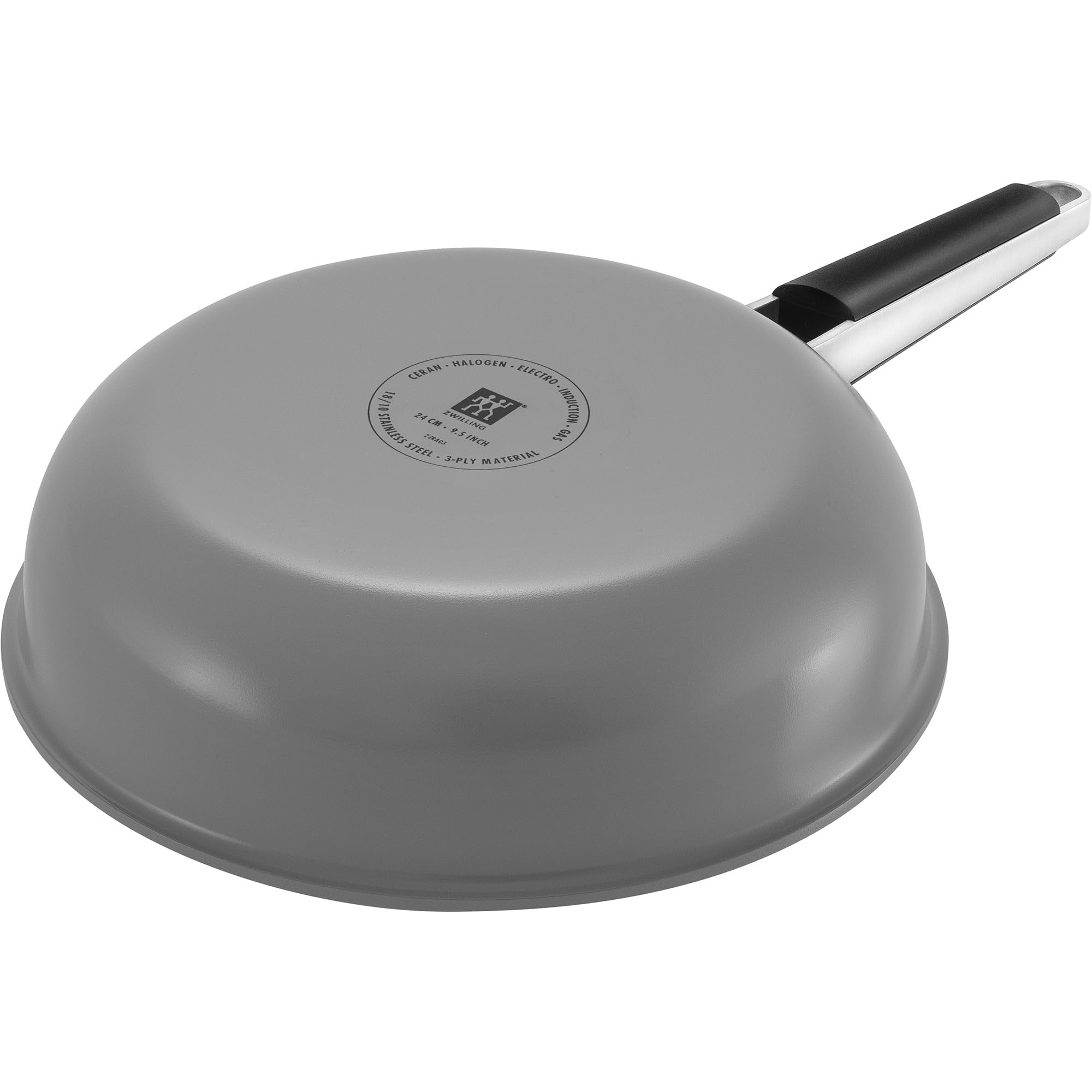 Zwilling Pure padella 24 cm acciaio inox grigio