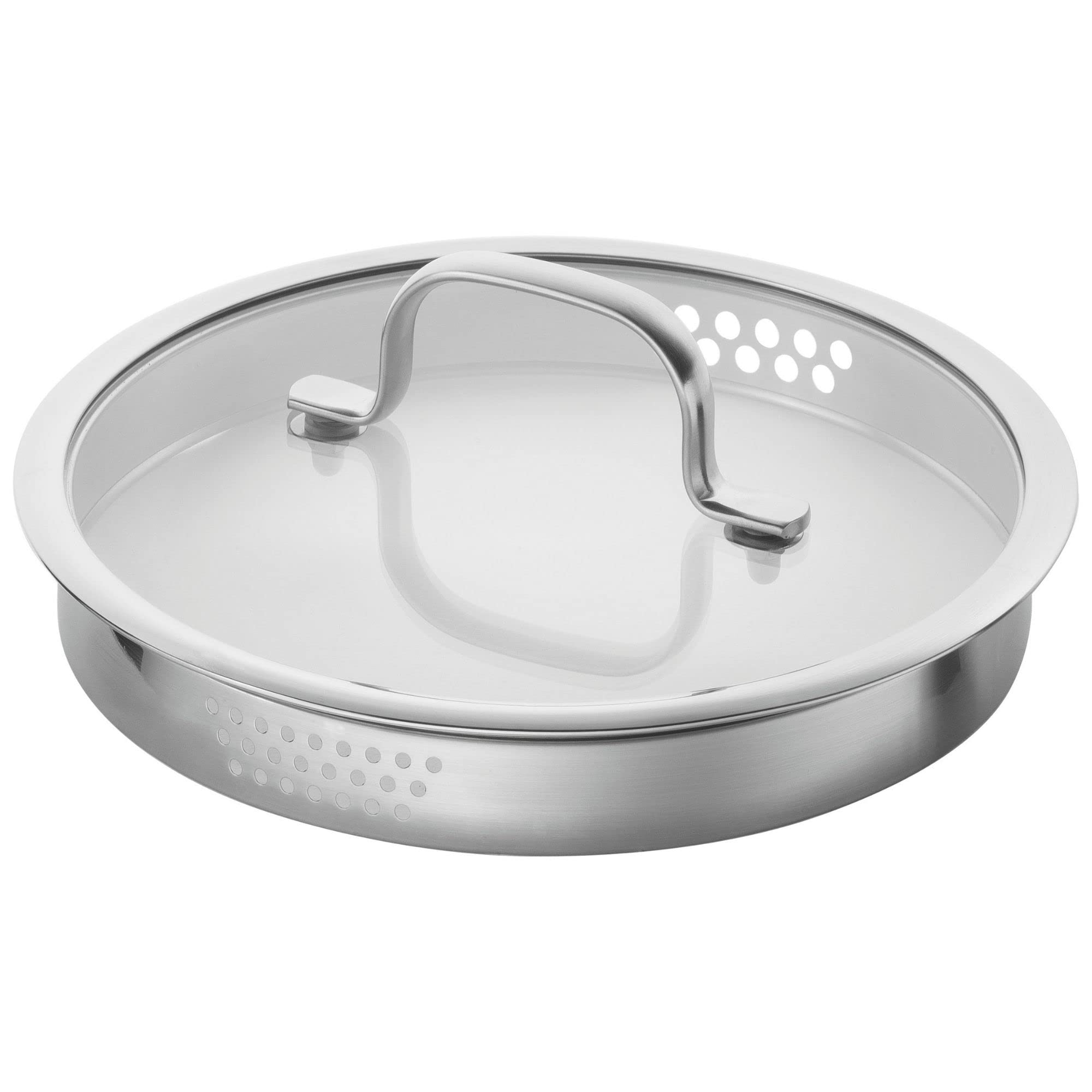 ZWILLING TrueFlow Set Pentole 3 Pezzi Inox con Coperchio Scolatore