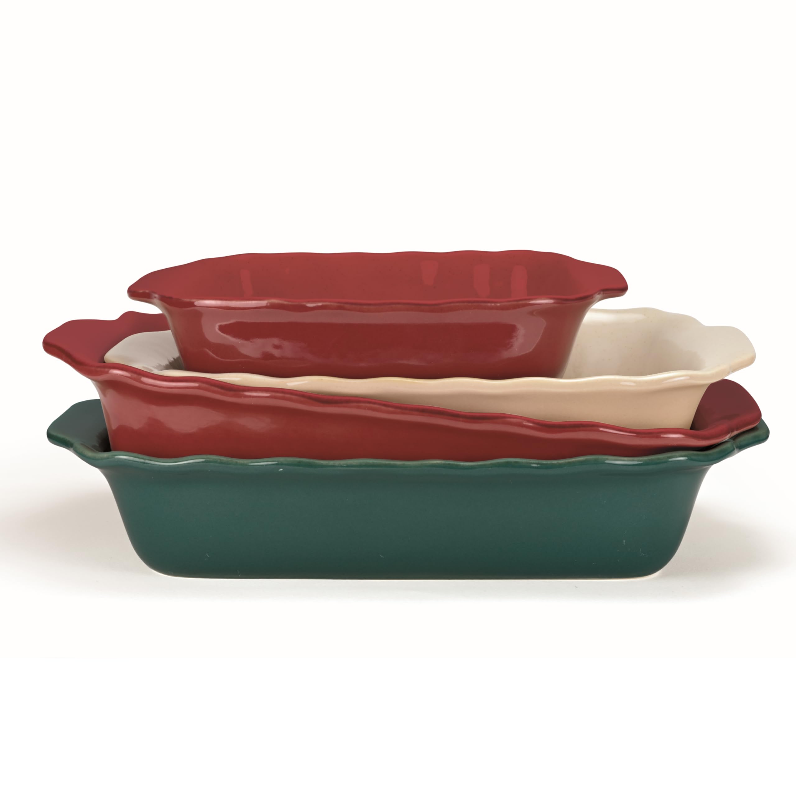 Wald Cottura terrina quadrata ceramica bianca 26 cm forno