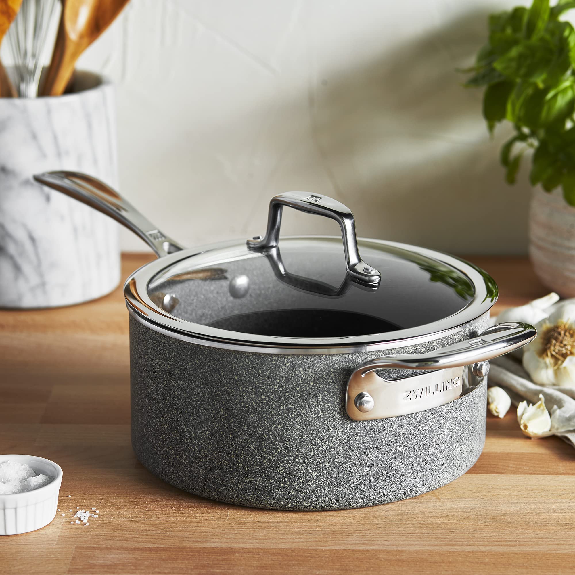 Zwilling Vitale Casseruola Antiaderente con Coperchio Grigia