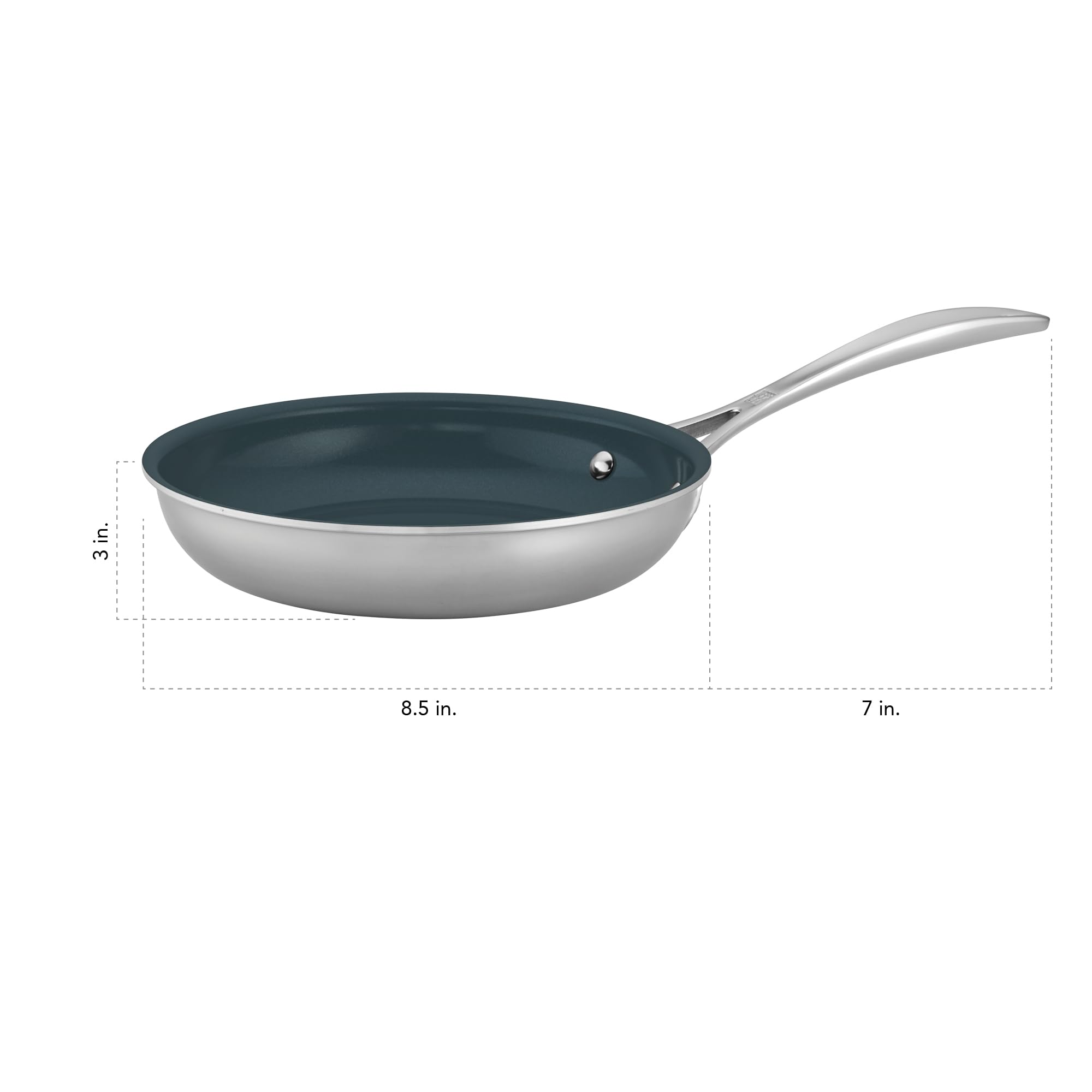 Zwilling Clad CFX Padella Antiaderente Ceramica 20 cm Inox