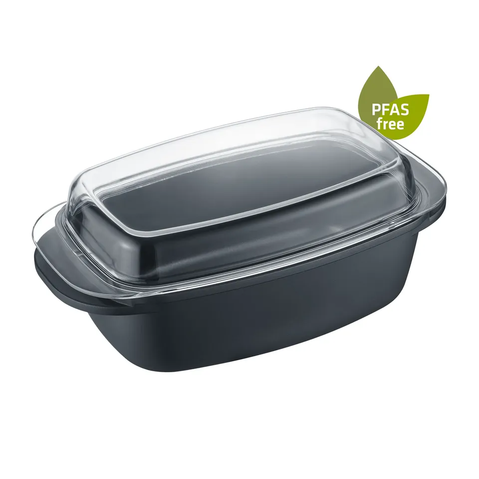 Berndes Bräter Teglia 32x21cm con Coperchio Vetro Forno