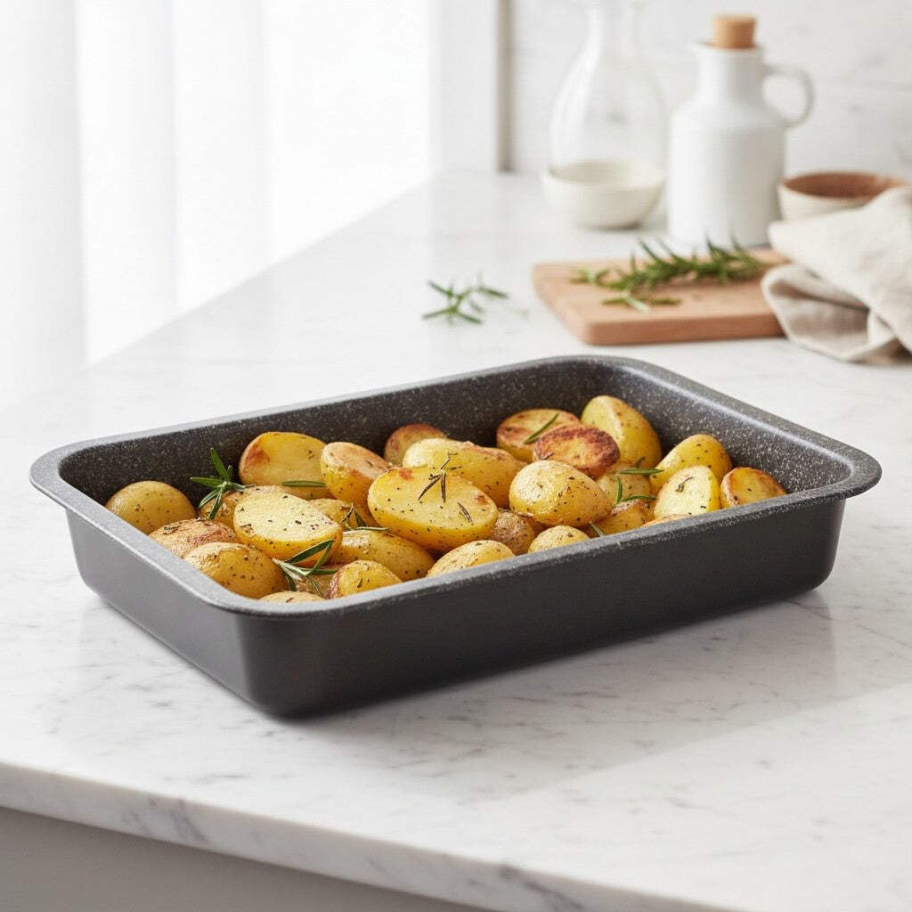 Mamù Happy Stone Teglia Rettangolare Alta 40x33 antiaderente