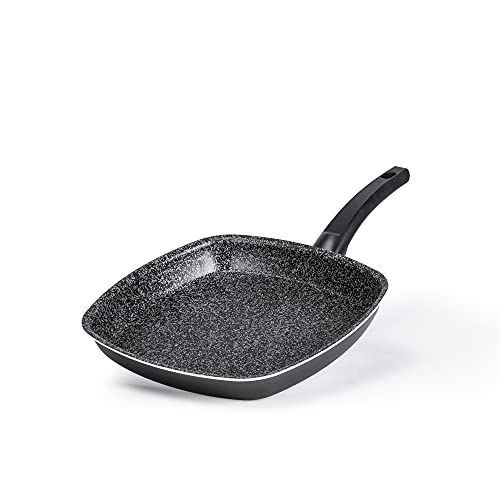 Alluflon Tradizione Italia pescera 28 cm nera effetto pietra