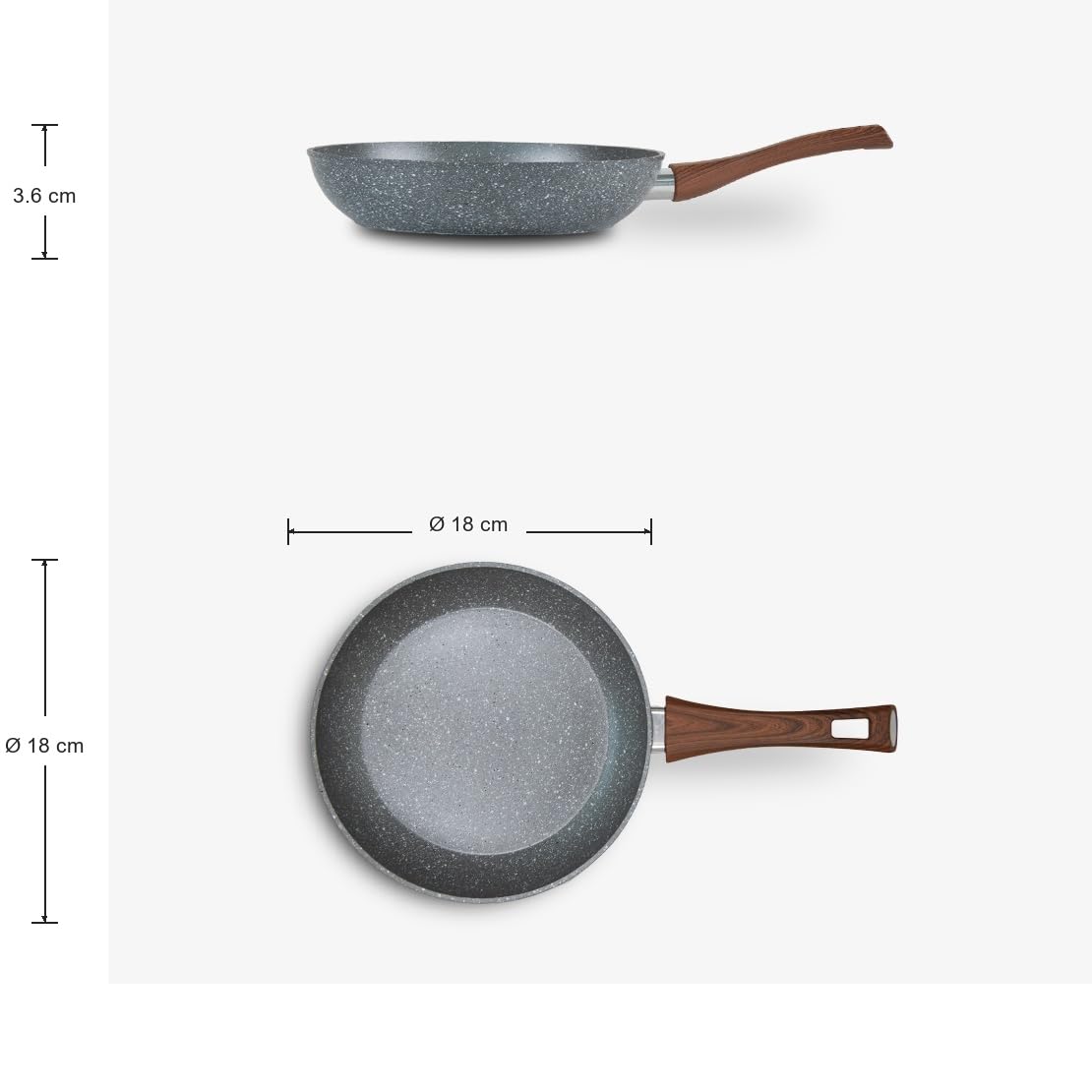 Mamù Fast Induction Padella 18 cm Induzione Alluminio