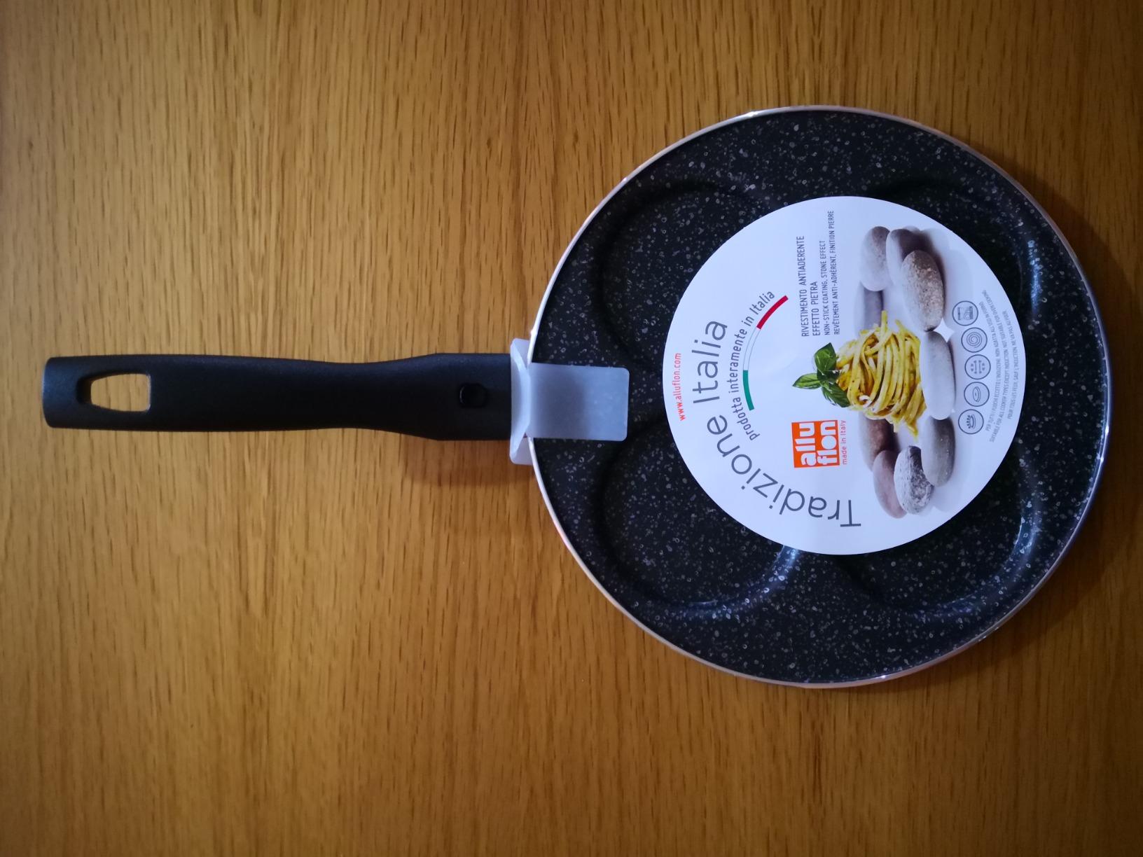 Alluflon Tradizione Italia Pancake Padella 4 stampi 24 cm antiaderente