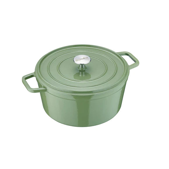 Berndes b.iron cocotte ghisa 24 cm verde smaltata forno