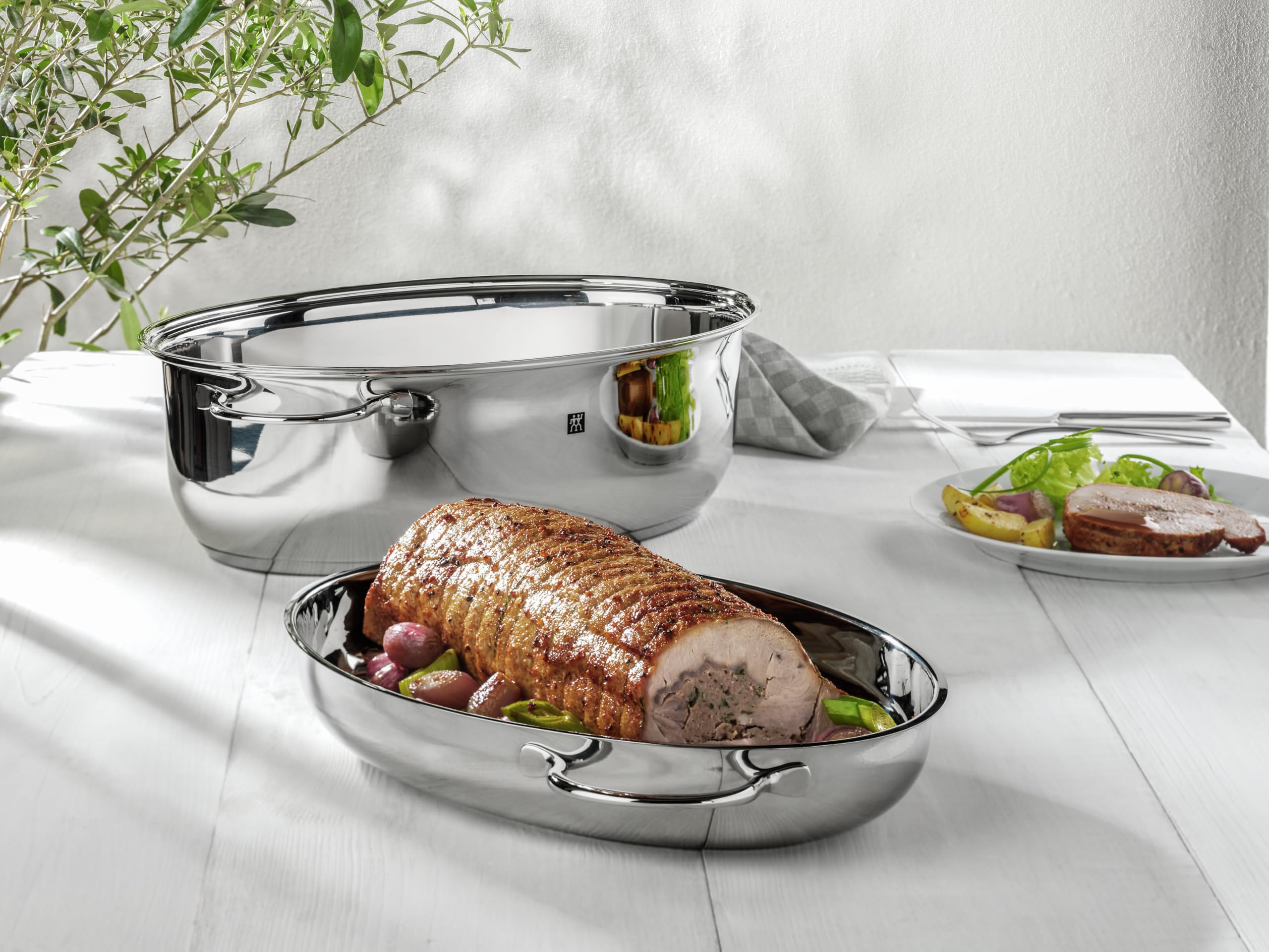 Zwilling Plus rostiera ovale 38 cm 8,5 litri acciaio