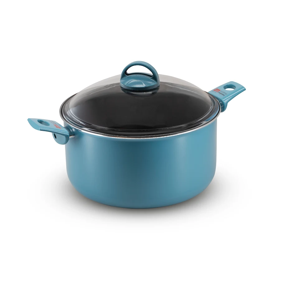 Accademia Mugnano Primolla casseruola 28 cm menta con coperchio