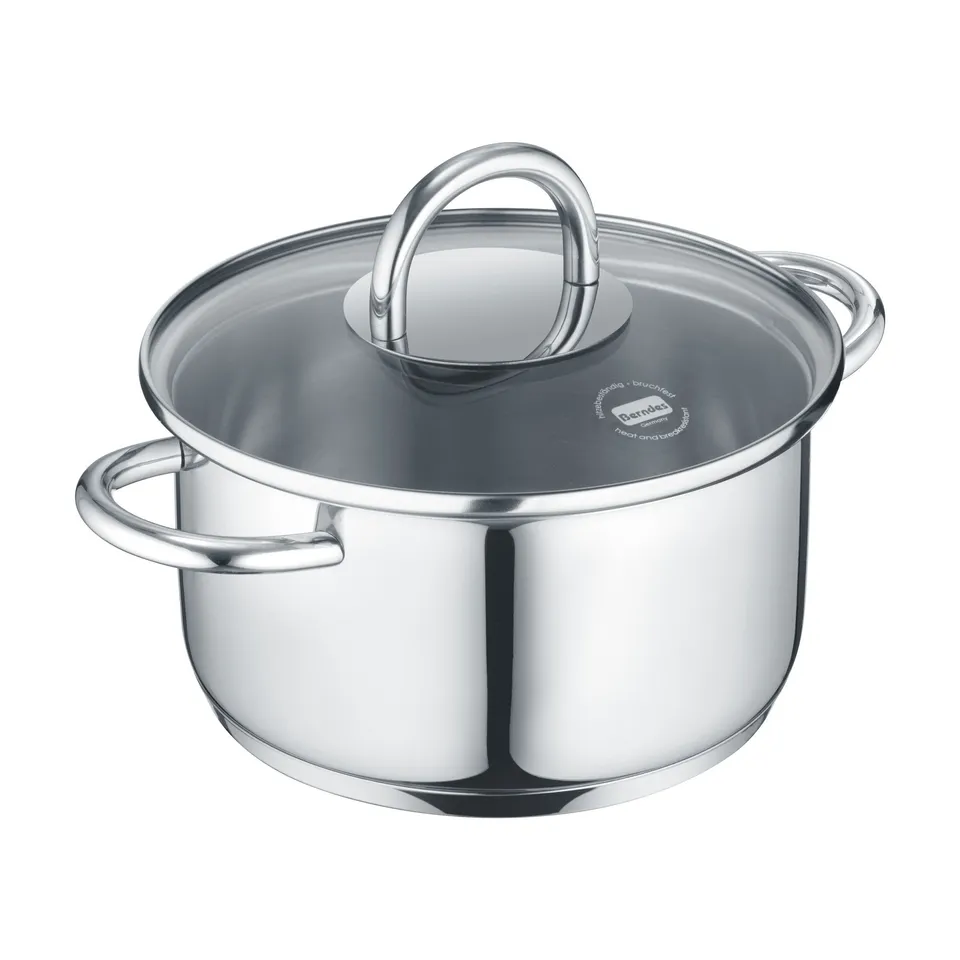 Berndes b.mini Pentola 12+14 cm Acciaio con Coperchio