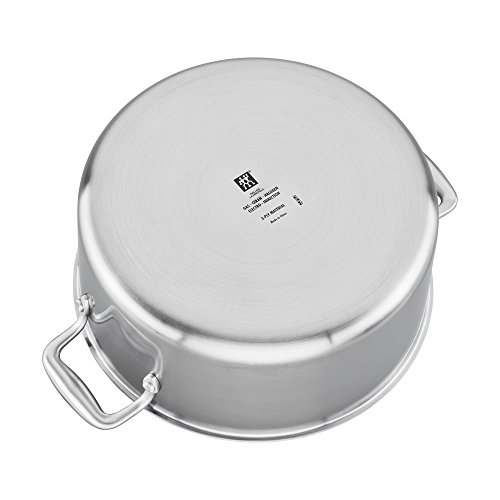 Zwilling Spirit pentola acciaio inox 3 strati 8 qt coperchio vetro
