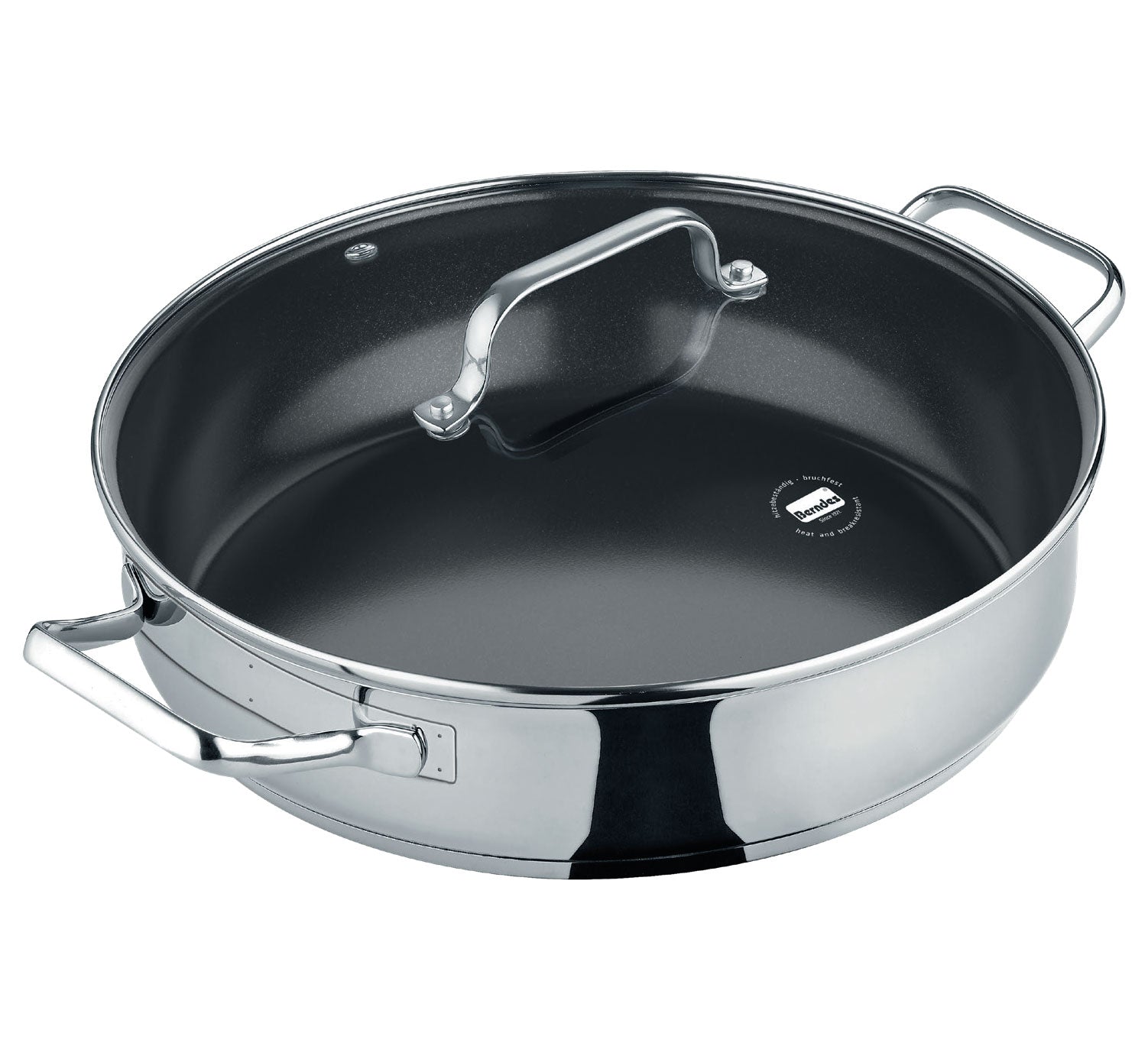 Berndes b.brilliant padella servire 28 cm con coperchio