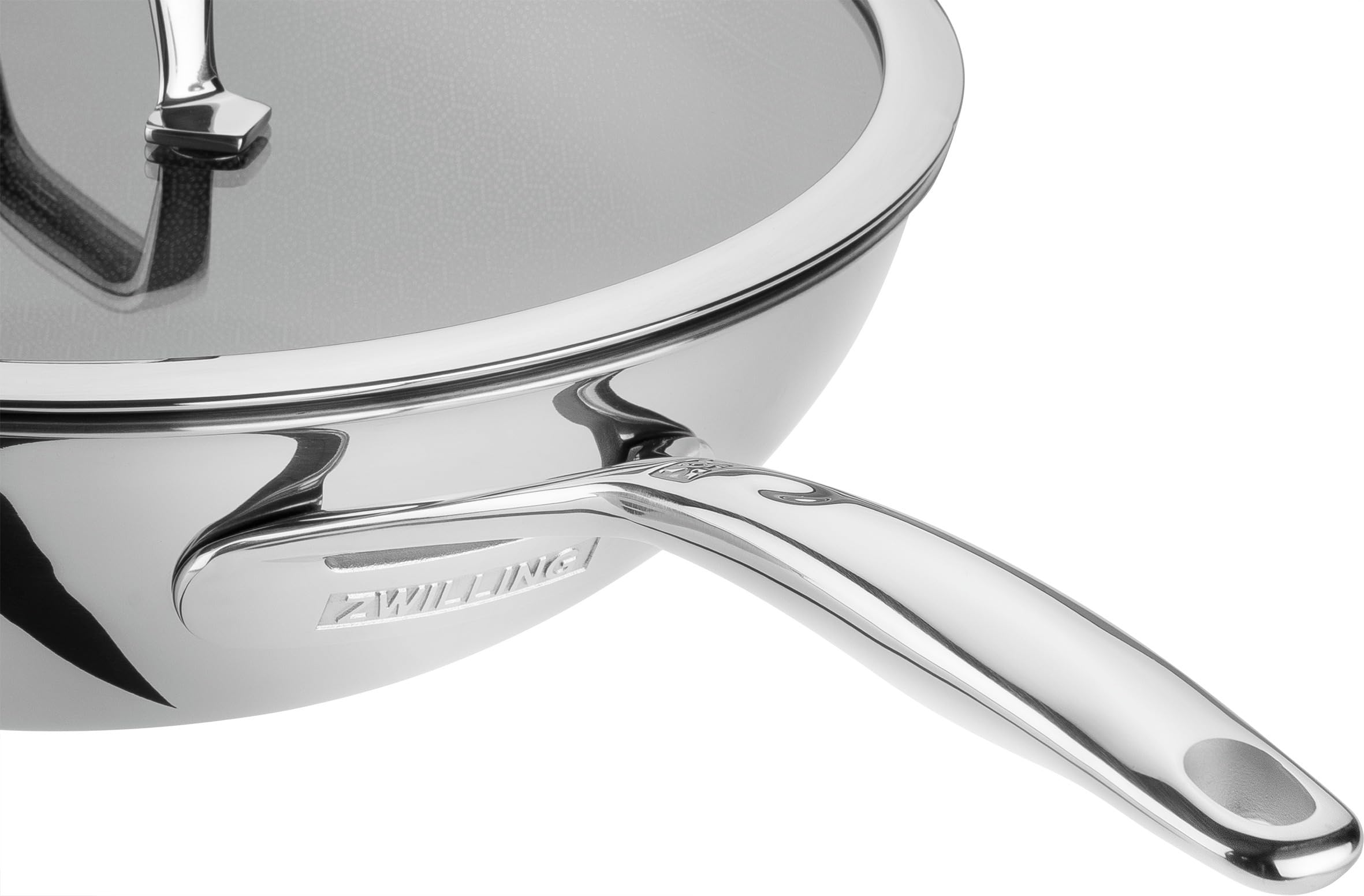 ZWILLING Peak Wok 30 cm Ceramica Ibrida con Coperchio Vetro