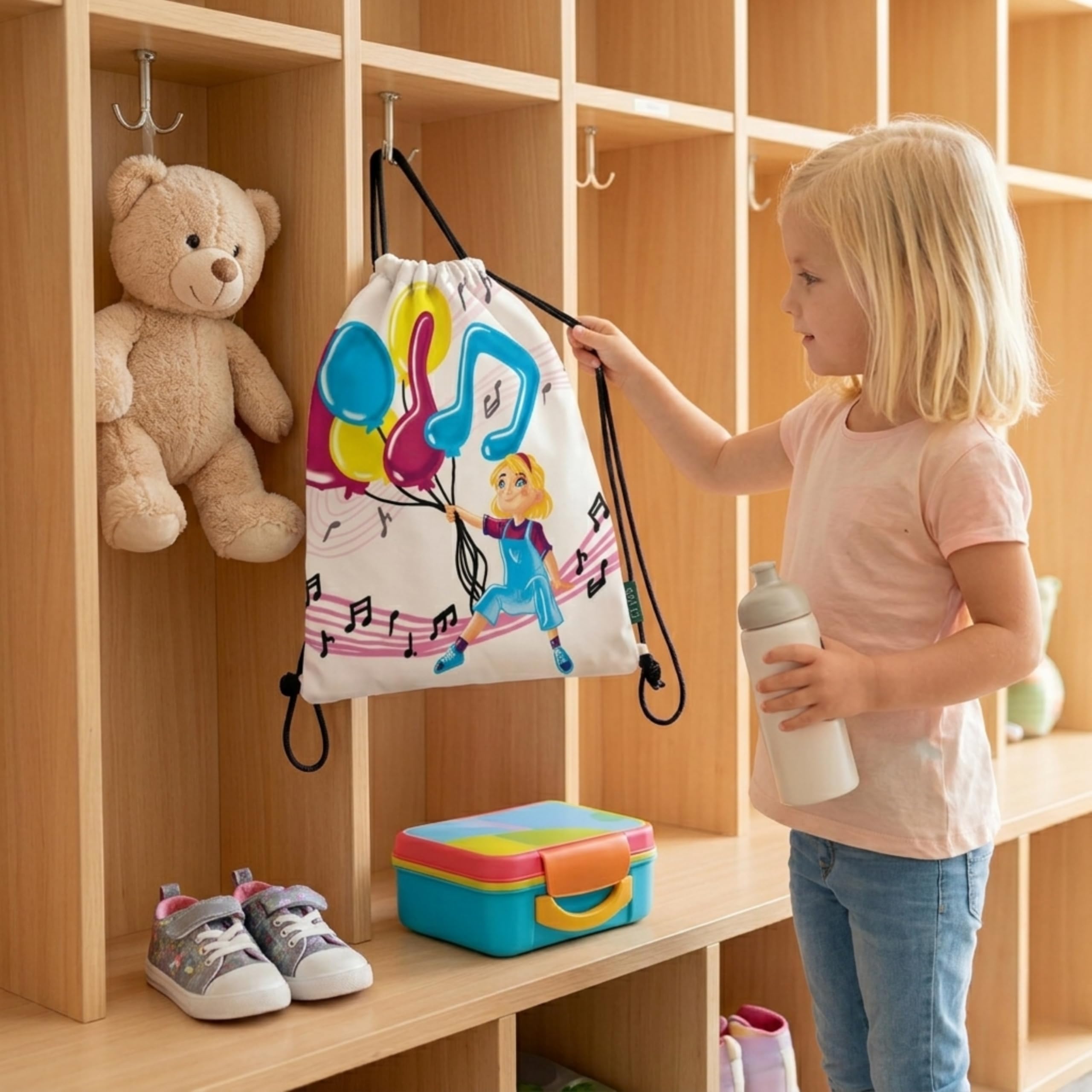Wald Junior Sacca Musica zainetto cordoncino 34x42 cm