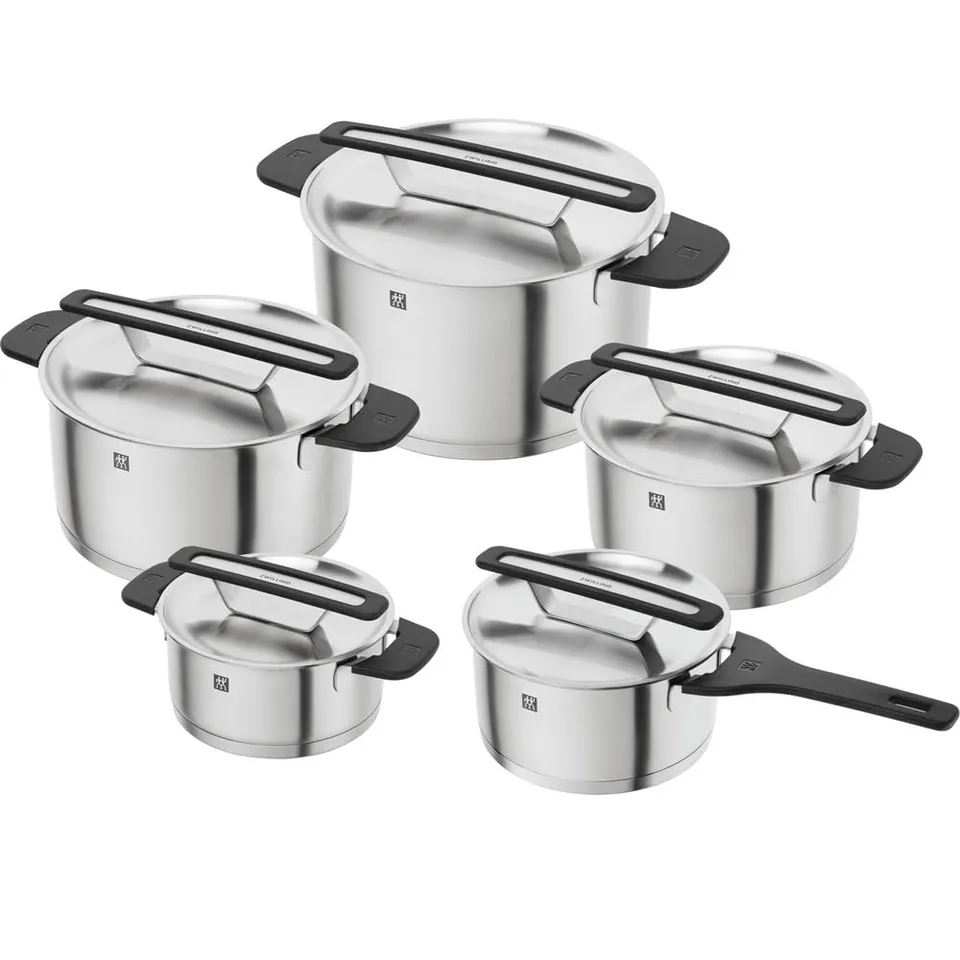 Zwilling More set pentole 5 pezzi acciaio nero induzione