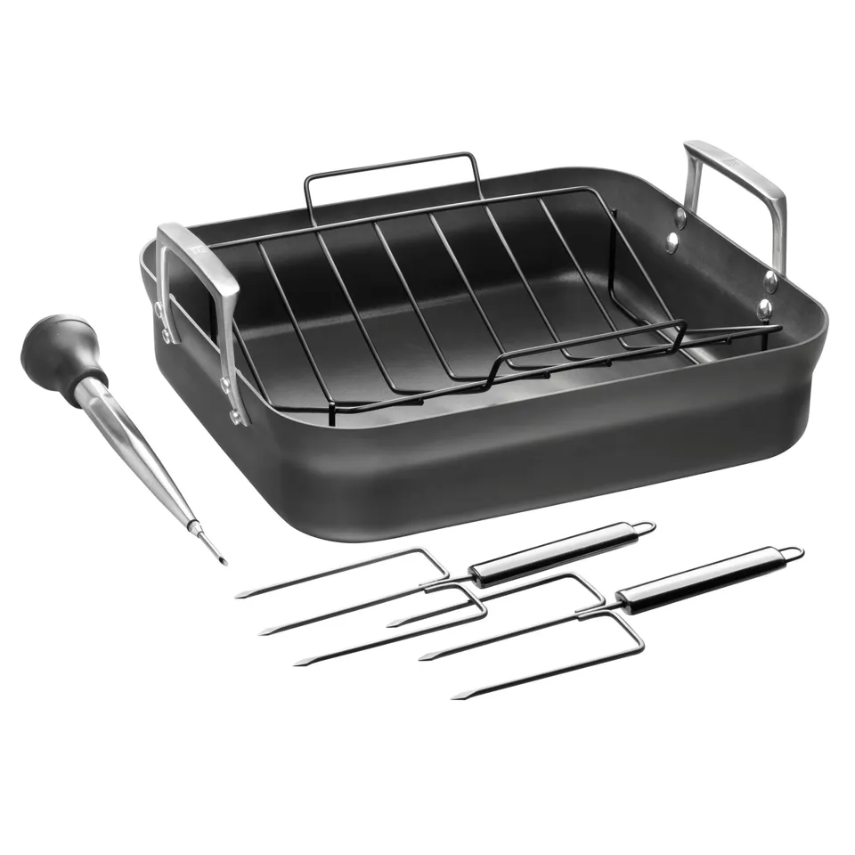 Zwilling Motion Rostiera Alluminio Antiaderente con Griglia