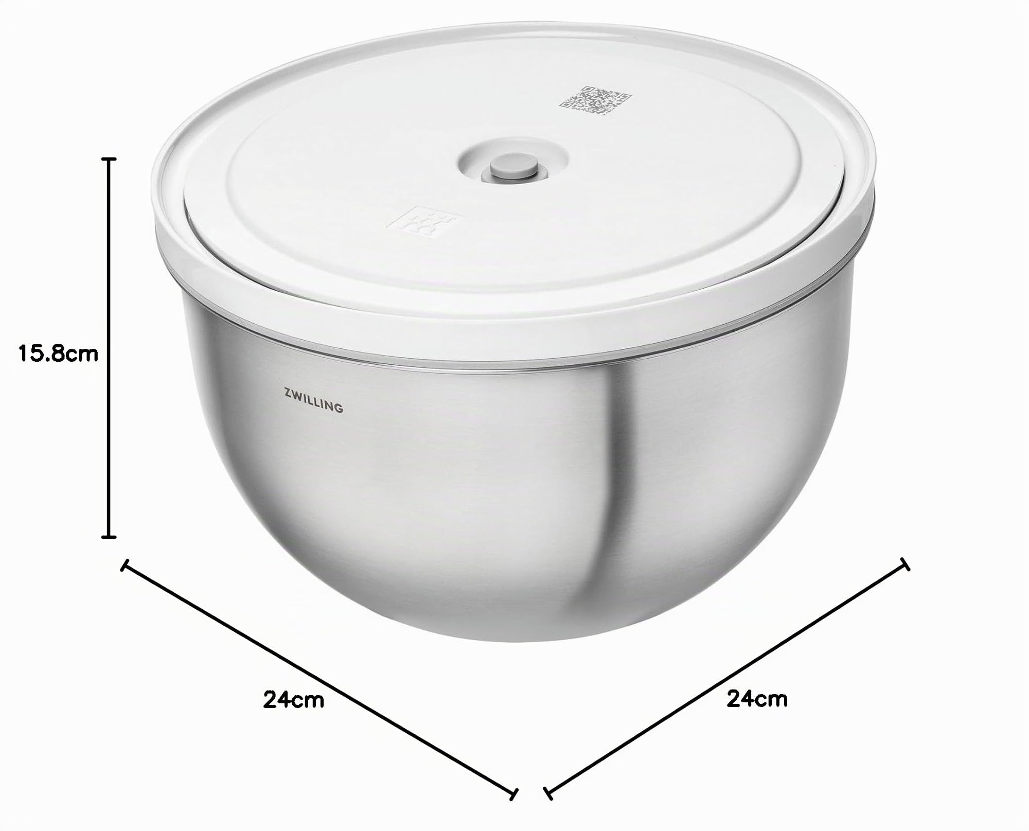 Zwilling Fresh & Save Ciotola Sottovuoto 24 cm Inox 5,5 L