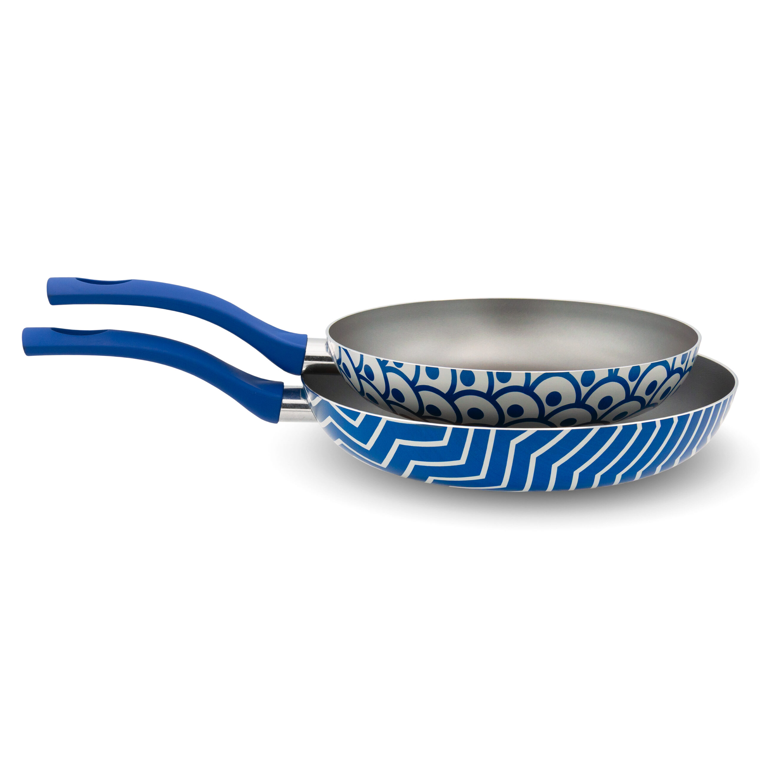 Accademia Mugnano AM Onde bis padelle 24+28 cm blu antiaderenti