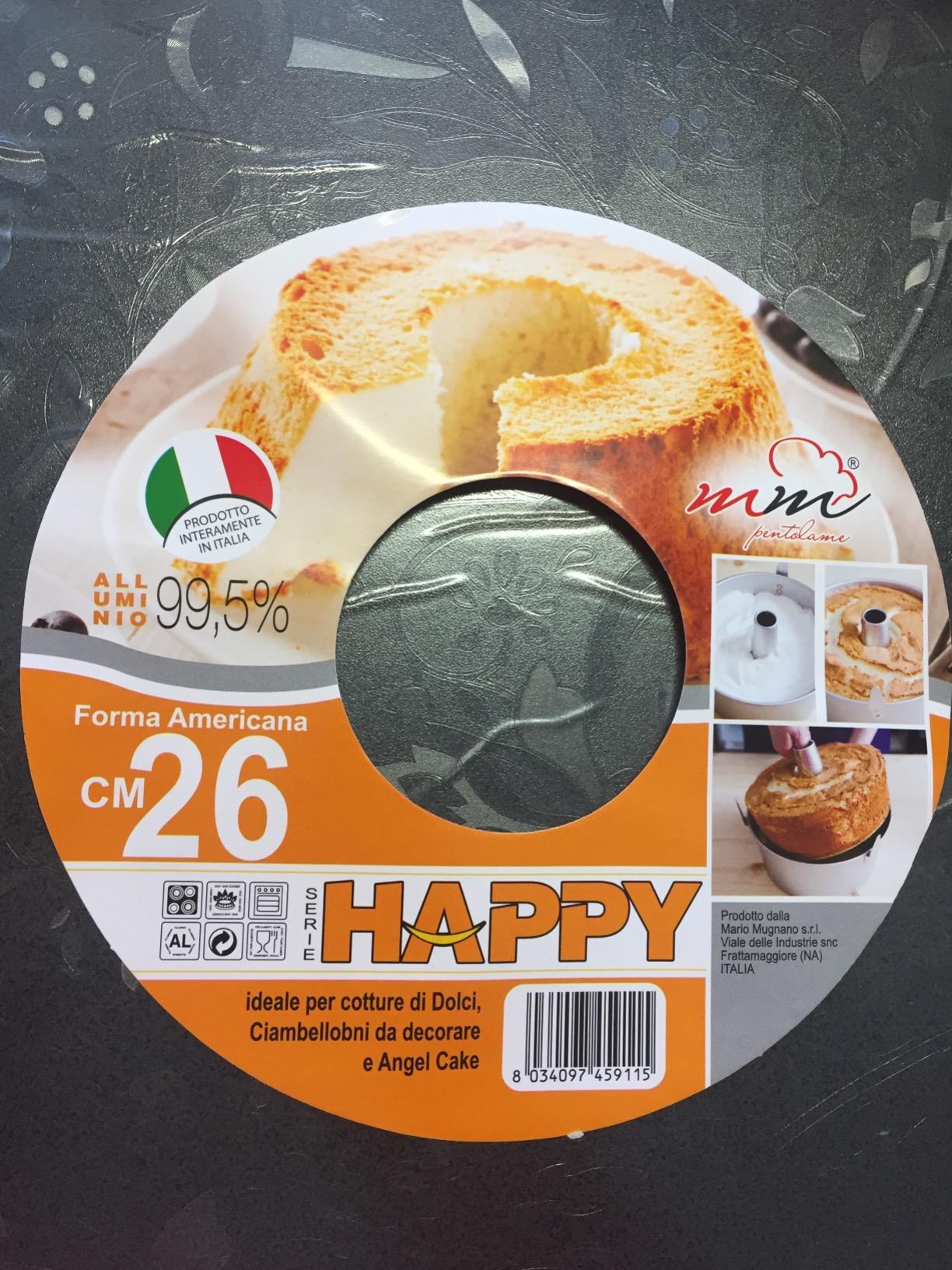 Mamù Happy Stampo Chiffon Cake 26 cm alluminio fondo staccabile