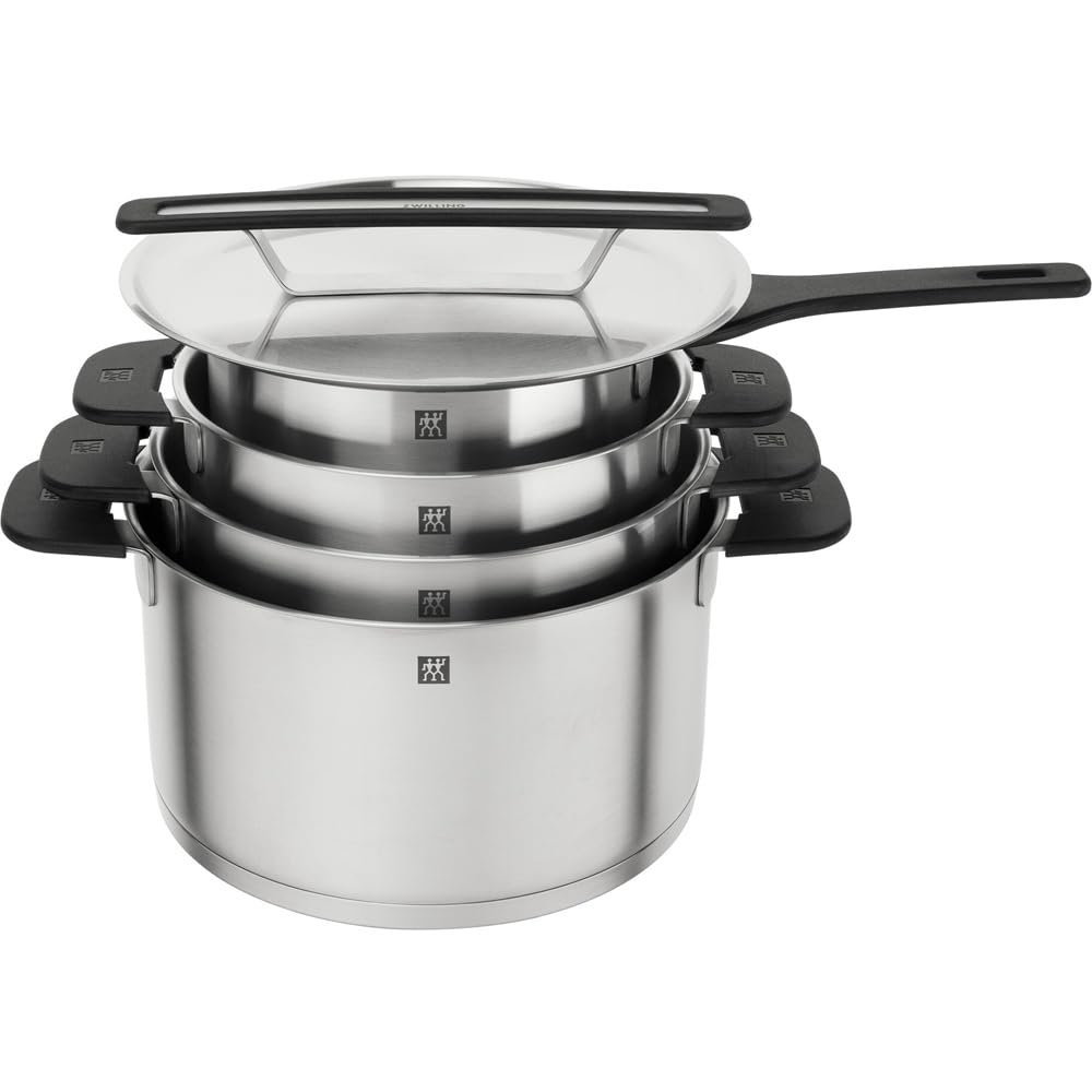 Zwilling More set pentole 5 pezzi acciaio nero induzione