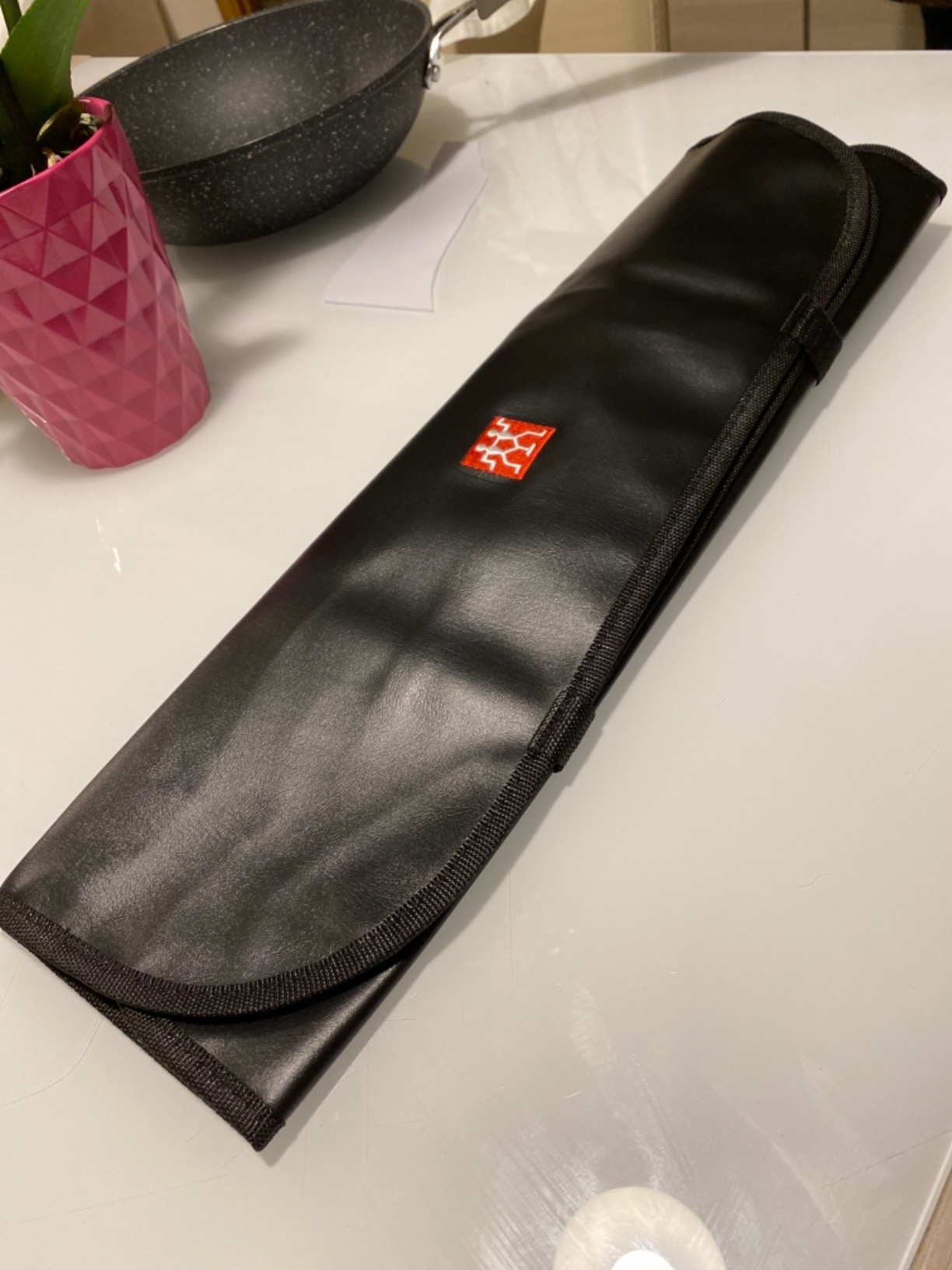 Zwilling Borsa arrotolabile 7 scomparti nero per coltelli
