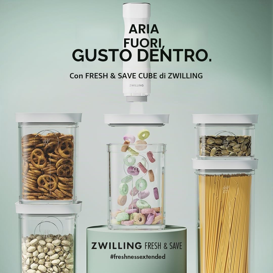 Zwilling Fresh & Save Cube Portaetichette 3 Pezzi Grigio