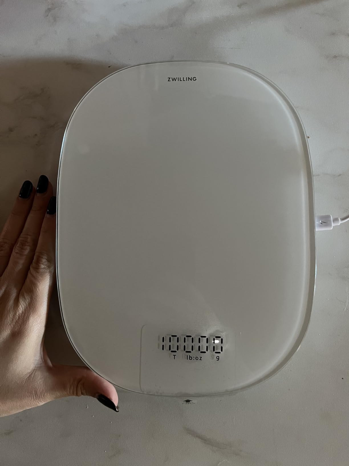 Zwilling Enfinigy bilancia cucina digitale 10 kg argento USB