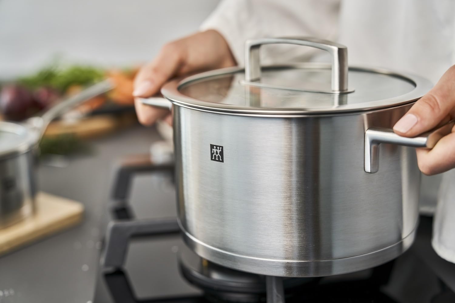 Zwilling Vitality batteria pentole inox 5 pezzi vetro