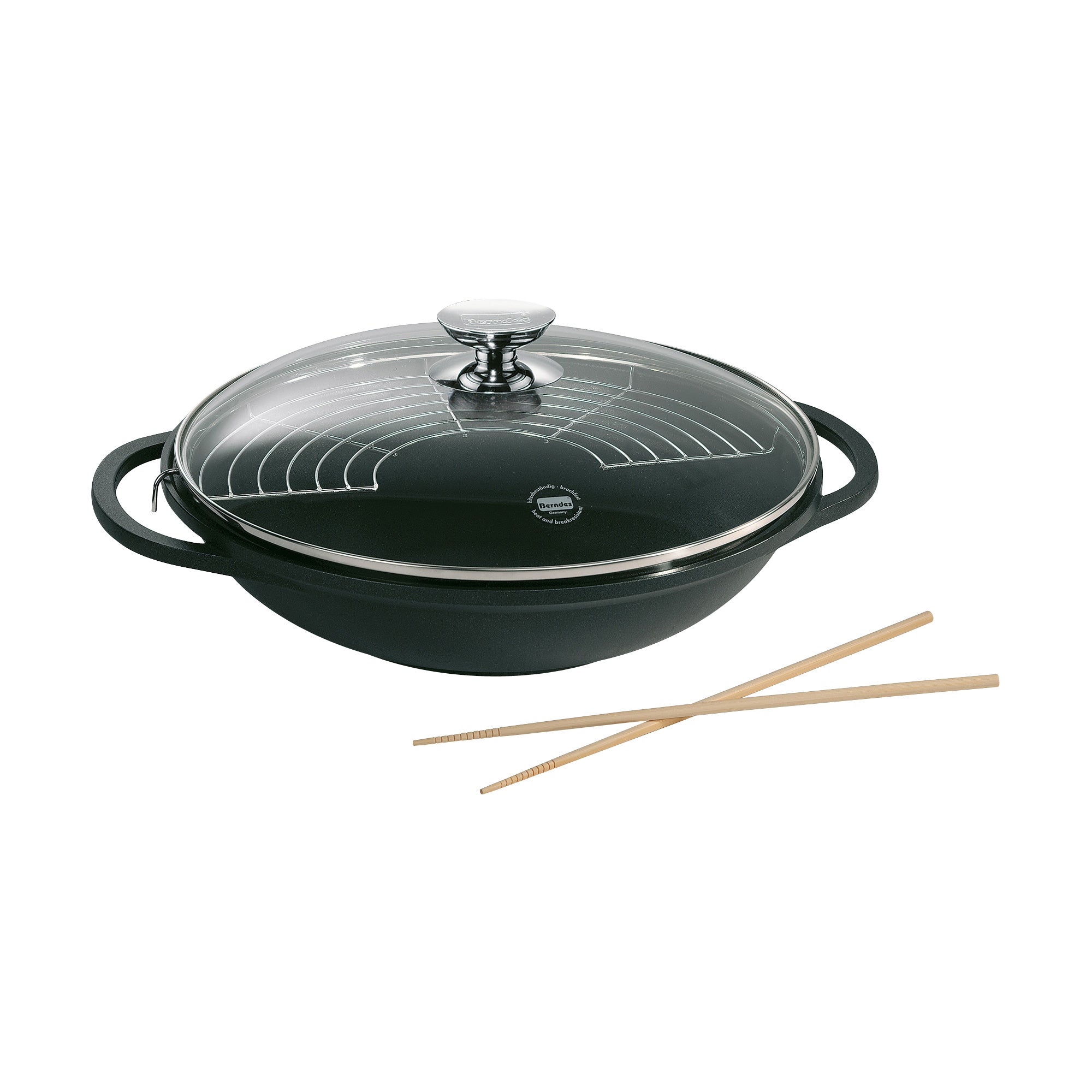 Berndes Vario Click Wok 32 cm con Coperchio e Accessori