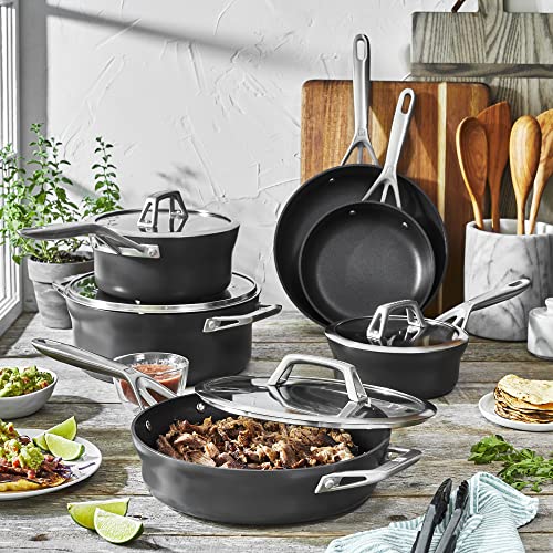 Zwilling Motion set 10 pentole antiaderenti grigio alluminio anodizzato