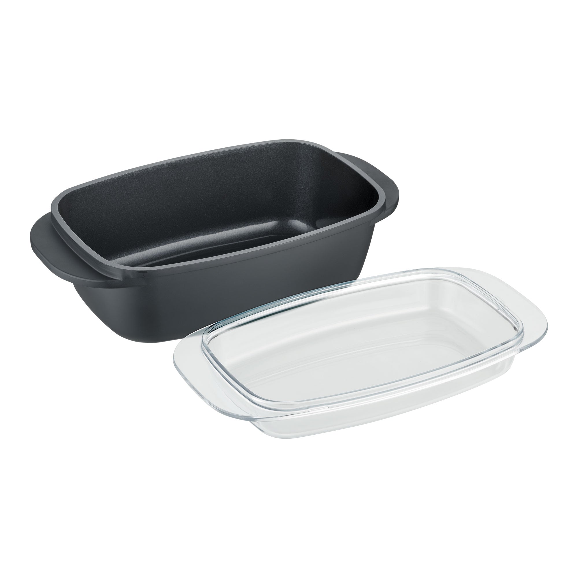 Berndes Bräter Teglia 32x21cm con Coperchio Vetro Forno