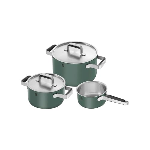 Zwilling Pure set pentole 3 pezzi verde ceramica induzione