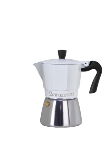 Barazzoni La Caffettiera Moka ibrida bianca 3 tazze induzione