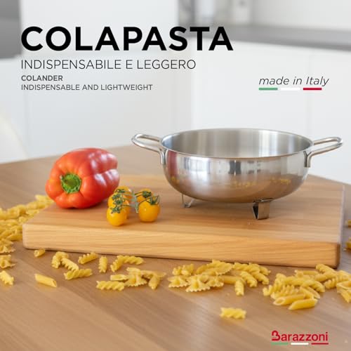 Barazzoni Speciali Scolapasta 22 cm acciaio inox 18/10 Italy