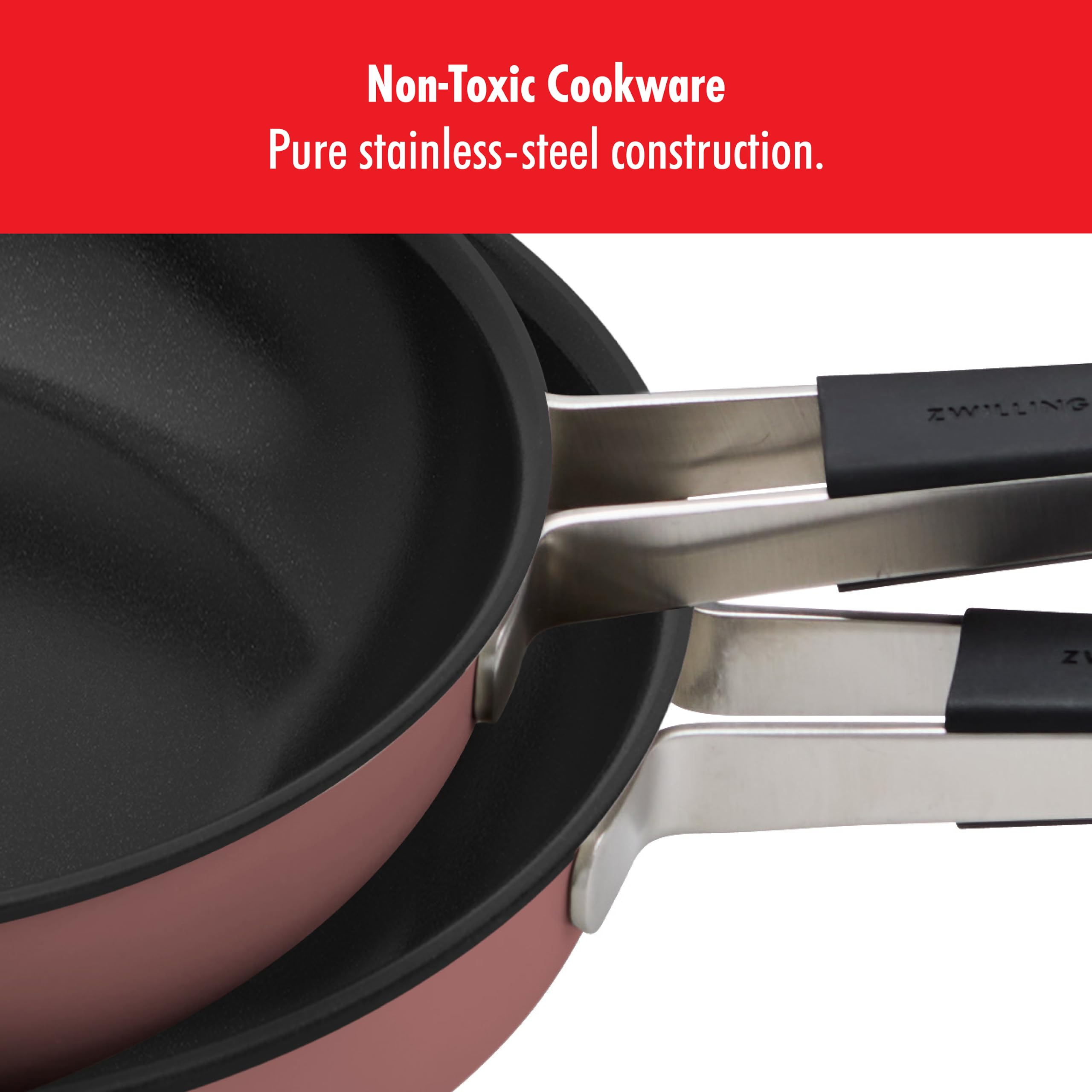 Zwilling Pure Padella Antiaderente 24,1 cm Rosa Senza PFAS