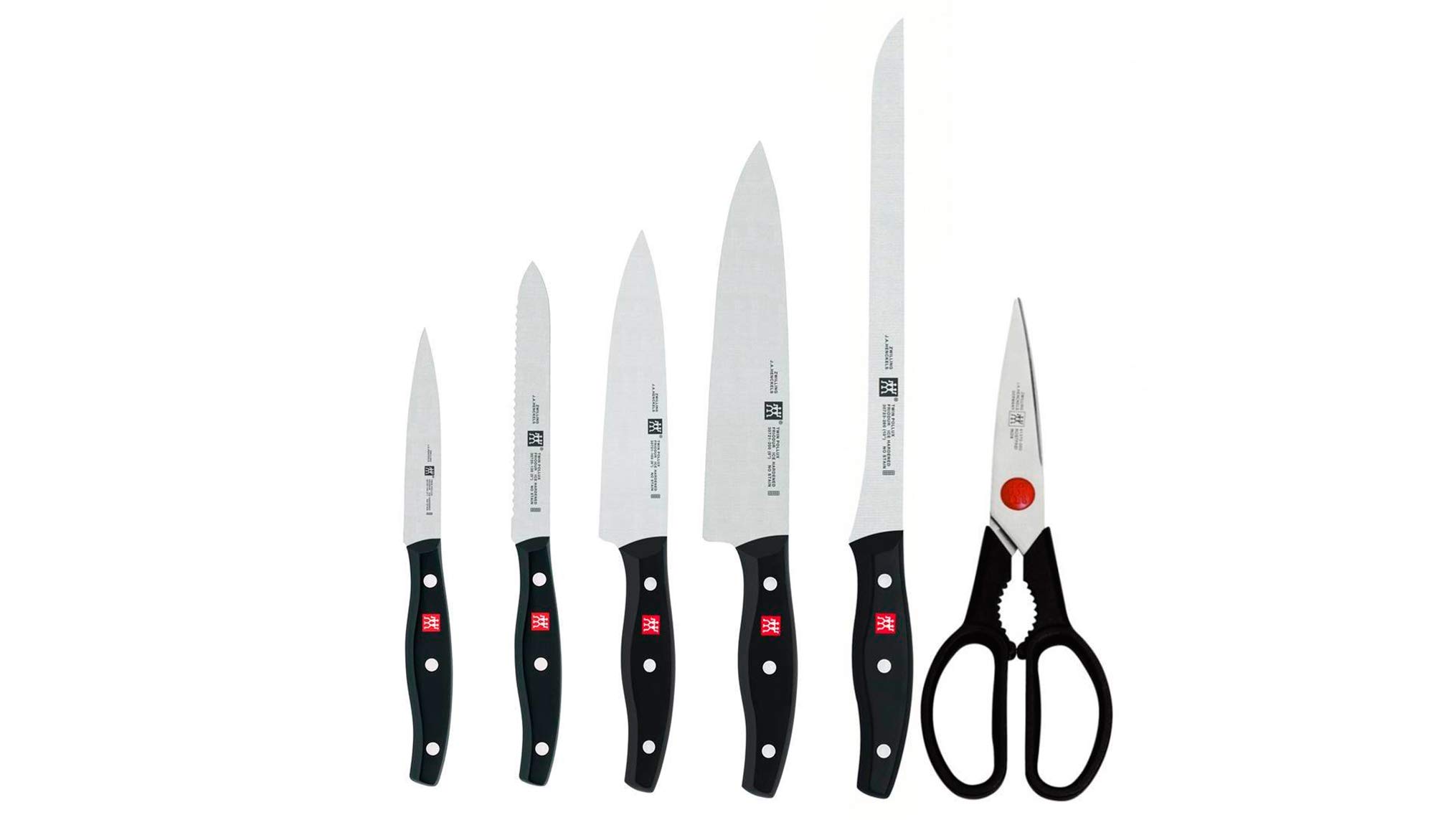 Zwilling Twin Pollux set 5 coltelli forbici nero casa