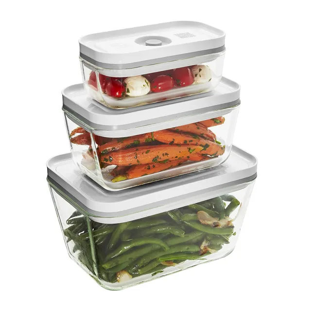 Zwilling Fresh & Save Set 3 Contenitori Vetro Sottovuoto