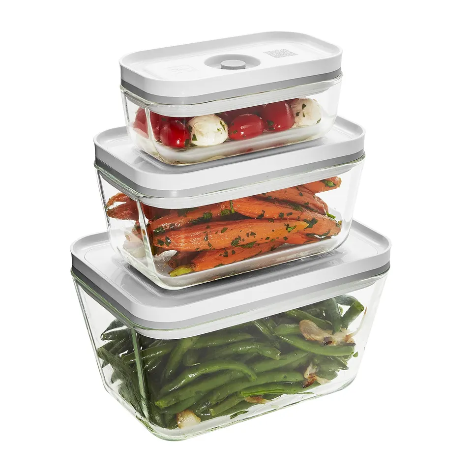 Zwilling Fresh & Save Set 3 Contenitori Vetro Sottovuoto