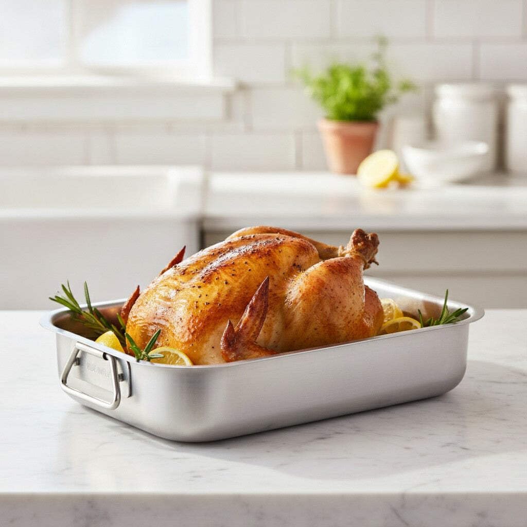 Mamù Happy rostiera alluminio bianco 30 cm forno