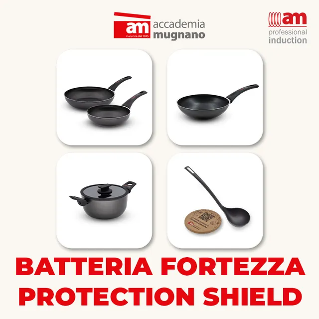 Accademia Mugnano Fortezza set batteria 6pz induzione