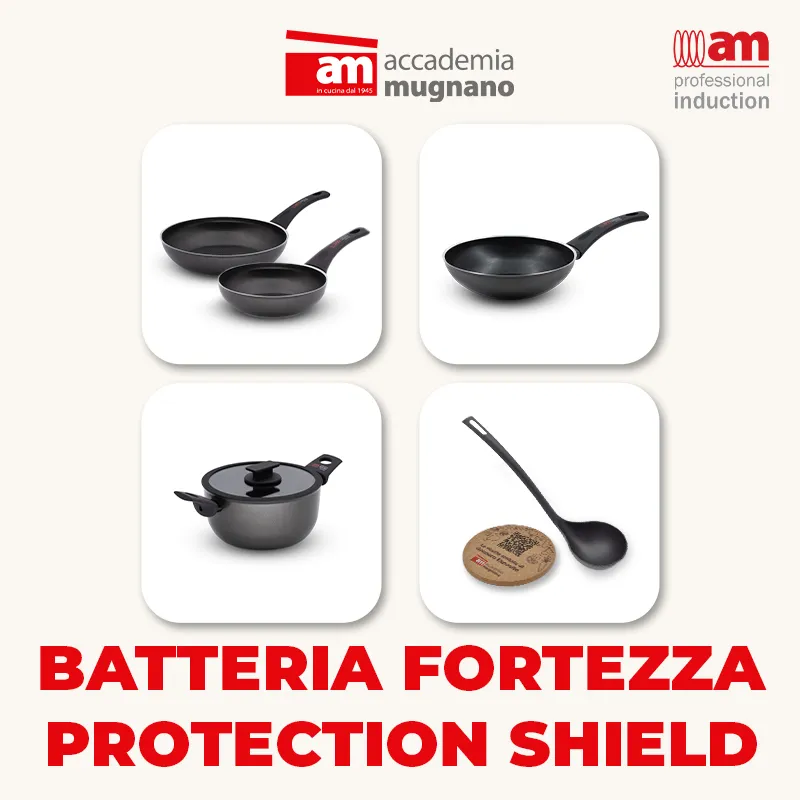 Accademia Mugnano Fortezza set batteria 6pz induzione