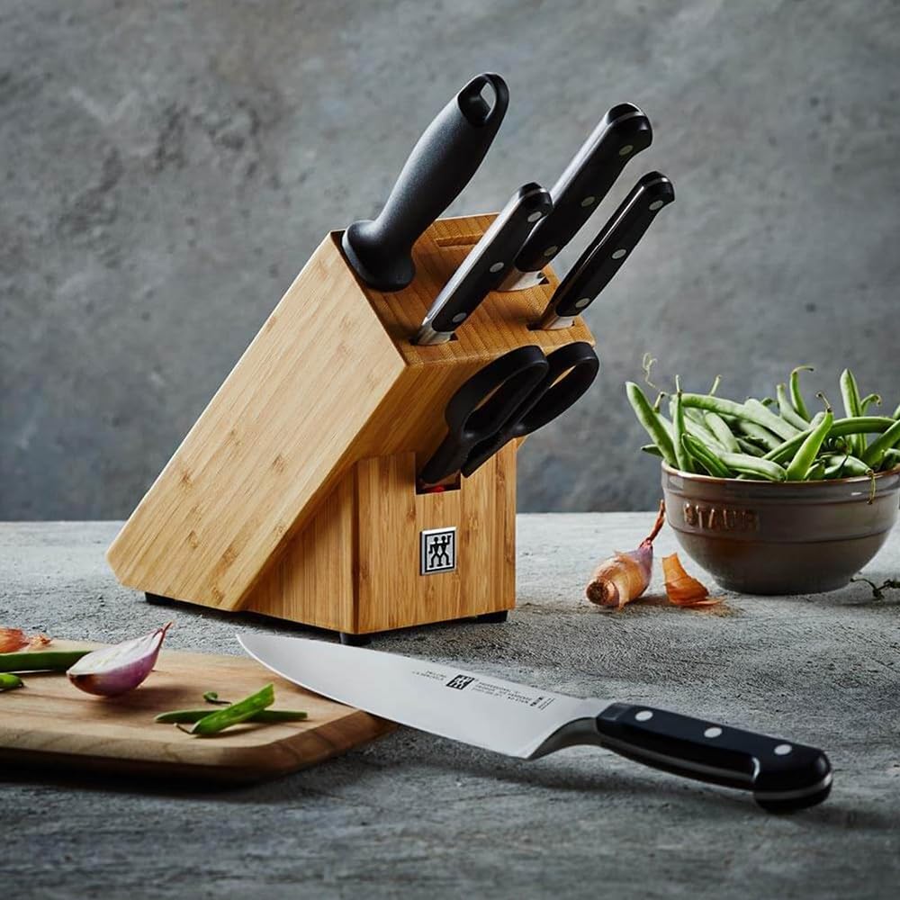 ZWILLING Professional S ceppo coltelli 7 pezzi bambù forgiati